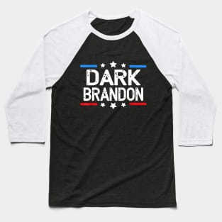 Dark Brandon Funny Meme Saving America Pro Biden USA Flag Baseball T-Shirt